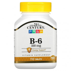  21st Century Vitamin B6 100 mg 110  