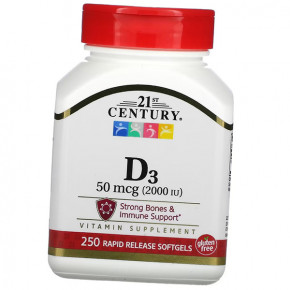  3 21st Century Vitamin D3 2000 250 (36440091)