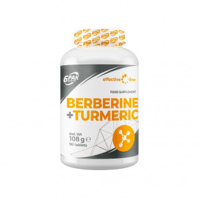    6PAK Nutrition Berberine+Turmeric 90  (CN5729)