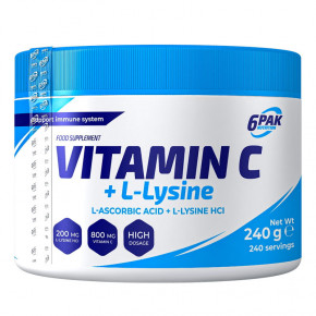    6PAK Nutrition Vitamin C + L-Lysine 200  