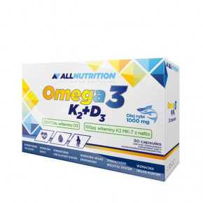   All Nutrition Omega 3 D3 K2 - 30tabs 100-18-3887218-20