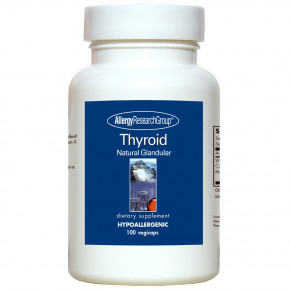    Allergy Research Group Thyroid Natural Glandular 100  