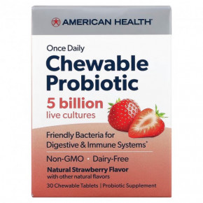    American Health (Once Daily Chewable Probiotic) 30  