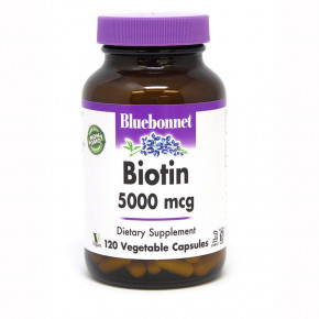 ³ Bluebonnet Biotin 5000 mg 120 