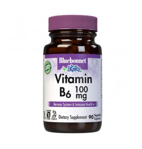  Bluebonnet Nutrition Vitamin B6 100 mg 90 