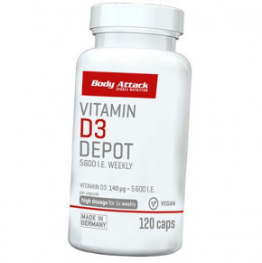  Body Attack Vitamin D3 Depot 120 (36251003)