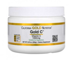  C California Gold Nutrition (Gold C Powder Vitamin C) 250 