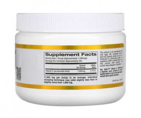  C California Gold Nutrition (Gold C Powder Vitamin C) 250  3