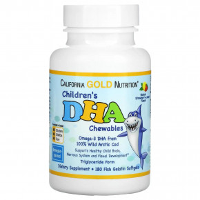      -  California Gold Nutrition (Childrens DHA Chewables) 180 '  