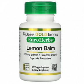   California Gold Nutrition (Lemon Balm Extract) 500  60 