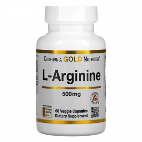  California Gold Nutrition (L-Arginine AjiPure) 500  60  