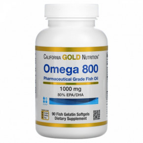  800   California Gold Nutrition (Omega 800 Fish Oil 80 EPA/DHA) 1000  30  