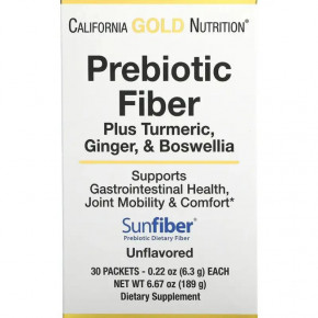        California Gold Nutrition (Prebiotic Fiber Plus Turmeric Ginger amp Boswellia) 30   6,3 