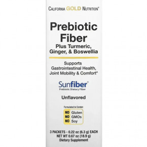        California Gold Nutrition (Prebiotic Fiber Plus Turmeric Ginger amp Boswellia) 3   6,3 