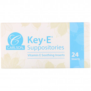 ³ E Carlson Labs (Key-E Suppositories) 30  24  (CAR-00554)