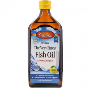 ,    ,   , Omega-3 Fish Oil Liquid, Carlson Labs, 16,9 . . (500 ) (CAR-01545)