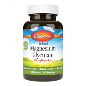  Carlson Labs Chelated Magnesium Glycinate 90  