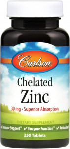 ³ Carlson Labs Chelated Zinc 250  (4384303016)