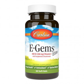    Carlson Labs E-Gems 400 IU Elite 60  