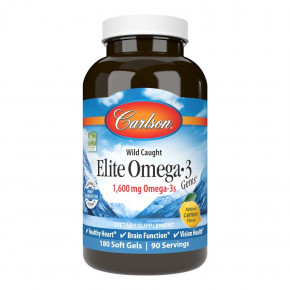   Carlson Labs Elite Omega-3 Gems 180  