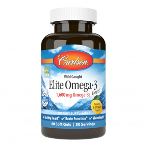   Carlson Labs Elite Omega-3 Gems 60  