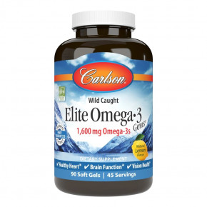   Carlson Labs Elite Omega-3 Gems 90  