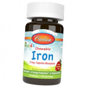    Carlson Labs Kids Chewable Iron 15 30 (36353100)