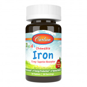  Carlson Labs Kids Chewable Iron 30  