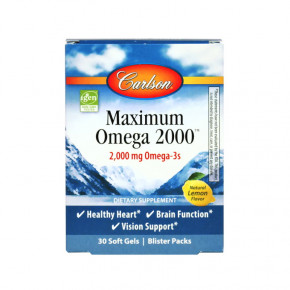   Carlson Labs Maximum Omega 2000 30  