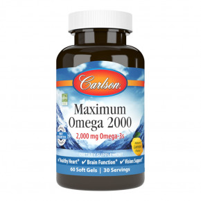   Carlson Labs Maximum Omega 2000 60  