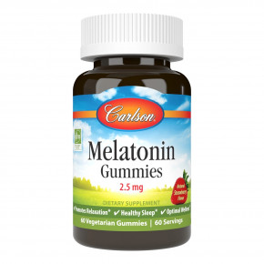  Carlson Labs Melatonin Gummies 60  