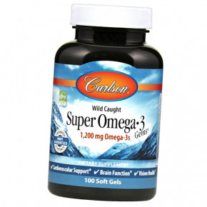  Carlson Labs Super Omega-3 1200 100 (67353019)