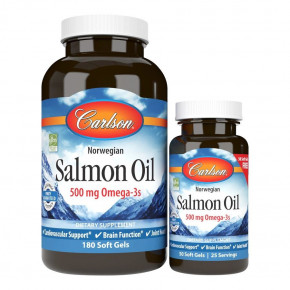   Carlson Labs Salmon Oil 180+50  