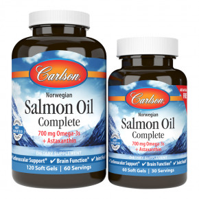   Carlson Labs Salmon Oil Complete 120 60 