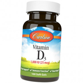  3 Carlson Labs Vitamin D3 1000 100 (36353085)