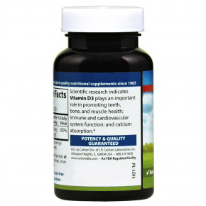    Carlson Labs Vitamin D3 4000 IU 120   3