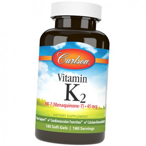  2 -7 Carlson Labs Vitamin K2 MK-7 45 180 (36353094)