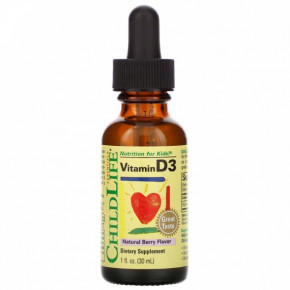 г  3    ChildLife Vitamin D3 Drops 500 ME 26,9 