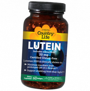  Country Life Lutein 20 60  (72124009)