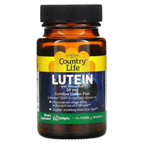  Country Life Lutein with Zeaxanthin 60  