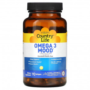   Country Life Omega 3 Mood 90 