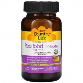  Country Life Realfood Organics Prenatal 150  