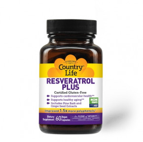 ³   Country Life Resveratrol Plus 120 