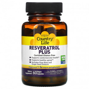  Country Life Resveratrol Plus 60  (4384303847)