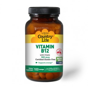 ³   Country Life Vitamin B12 500 mcg 100 