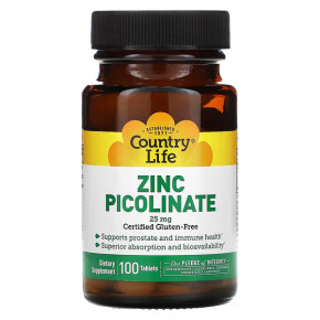 ³ Country Life Zinc Picolinate 25 mg 100 