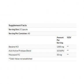  HCL, Enzymedica, 120  (ENZ-10081) 5