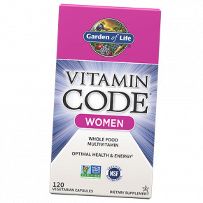  Garden of Life Vitamin Code Women Multivitamin 120 (36473002)