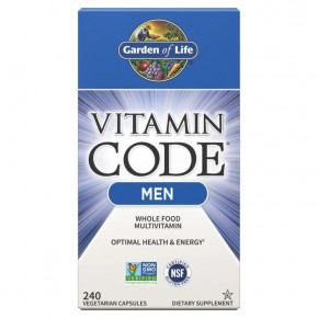  Garden of Life Vitamin Code Men 240  