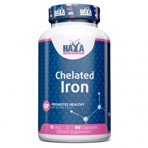  Haya Labs Chelated Iron 15 mg 90  